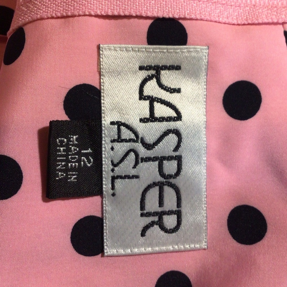Kasper Polka Dot High Neck Sleeveless Blouse size 12 - Picture 10 of 15